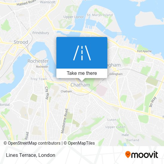 Lines Terrace map