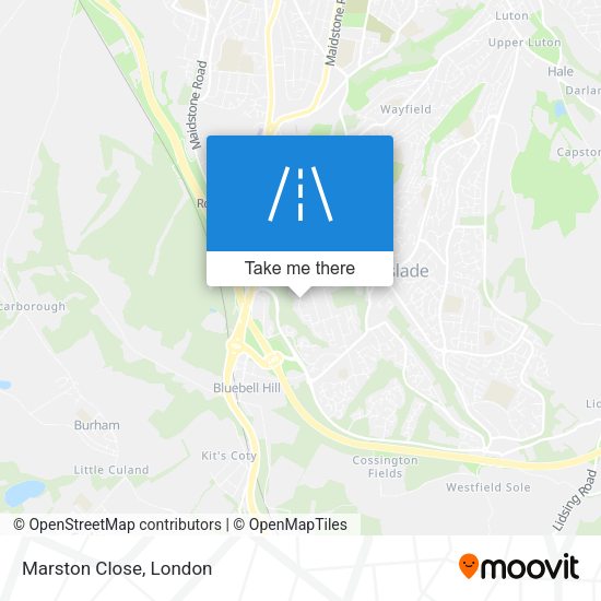 Marston Close map