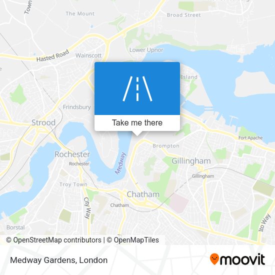 Medway Gardens map