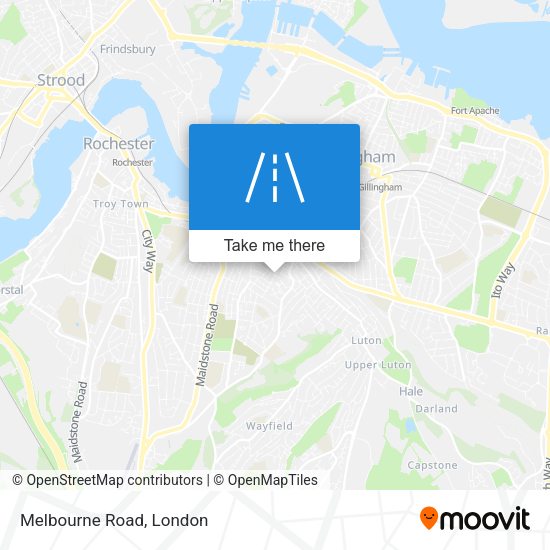 Melbourne Road map