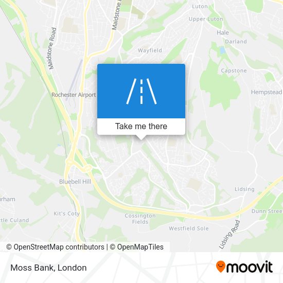 Moss Bank map