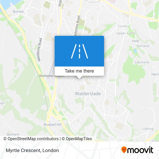 Myrtle Crescent map