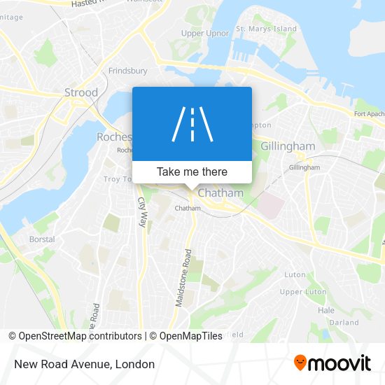 New Road Avenue map
