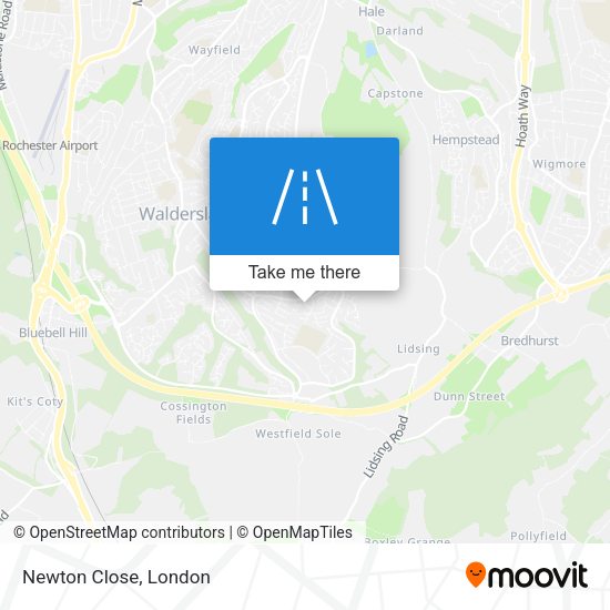 Newton Close map