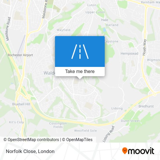 Norfolk Close map