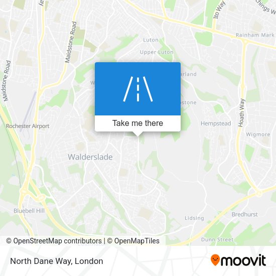 North Dane Way map