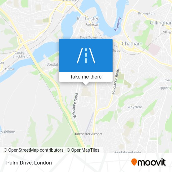 Palm Drive map