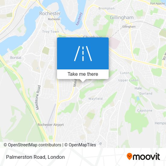 Palmerston Road map
