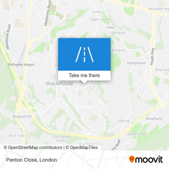 Panton Close map
