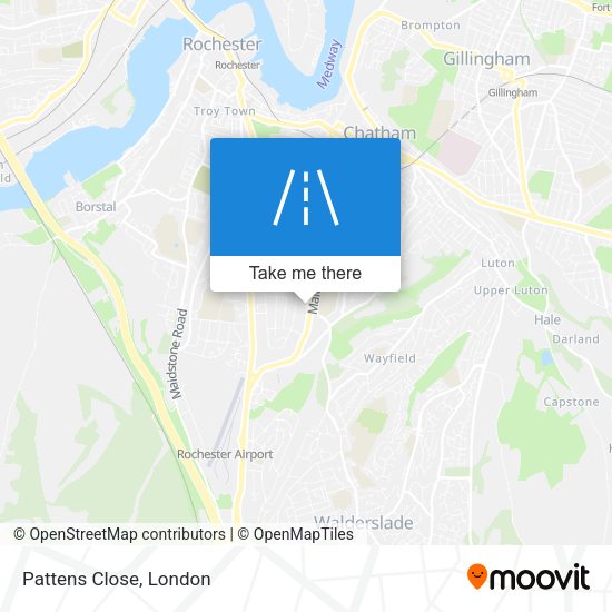 Pattens Close map