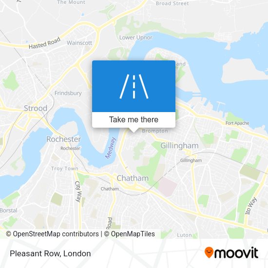 Pleasant Row map