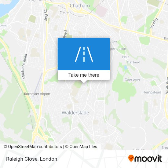 Raleigh Close map
