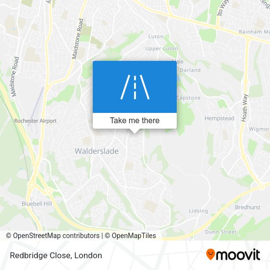 Redbridge Close map