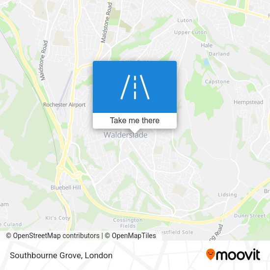 Southbourne Grove map
