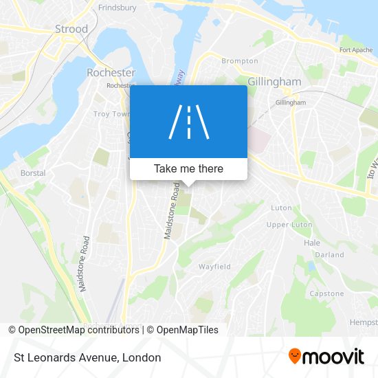 St Leonards Avenue map