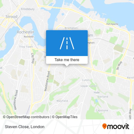 Steven Close map