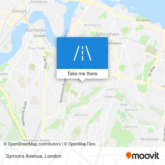 Symons Avenue map