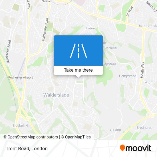 Trent Road map