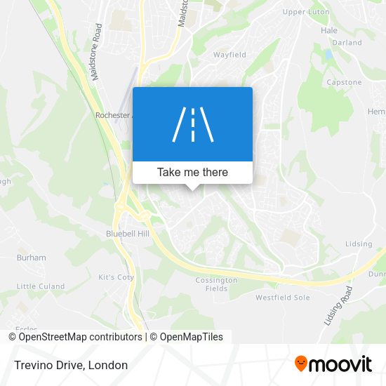 Trevino Drive map