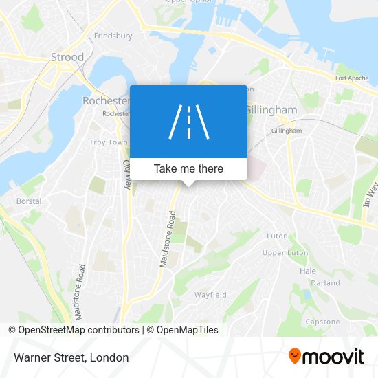 Warner Street map