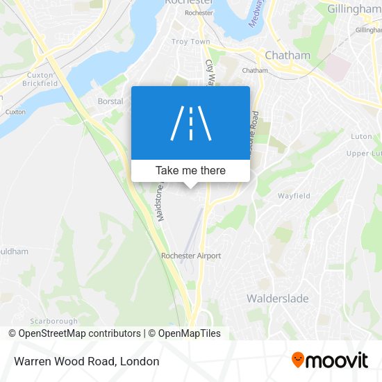 Warren Wood Road map