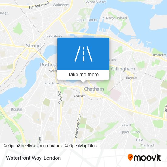 Waterfront Way map