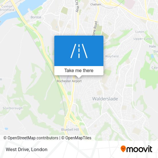 West Drive map