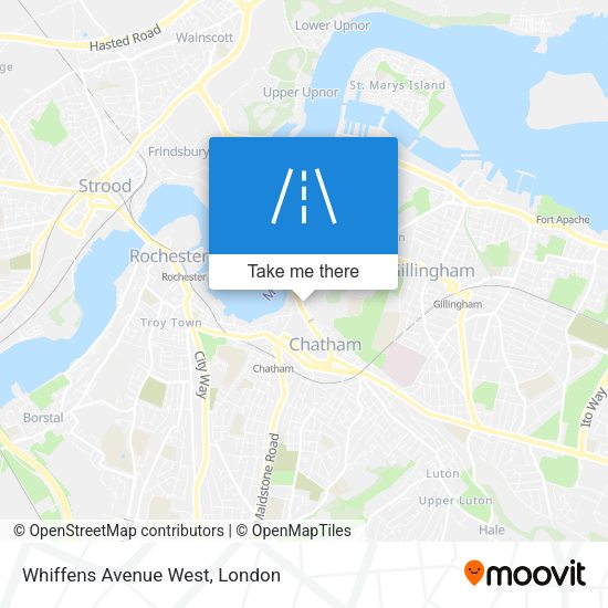 Whiffens Avenue West map