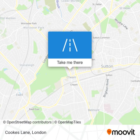 Cookes Lane map