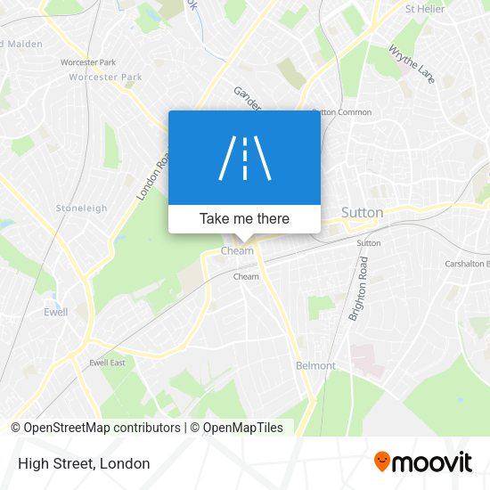 High Street map