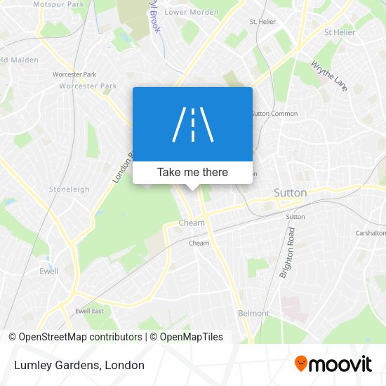 Lumley Gardens map