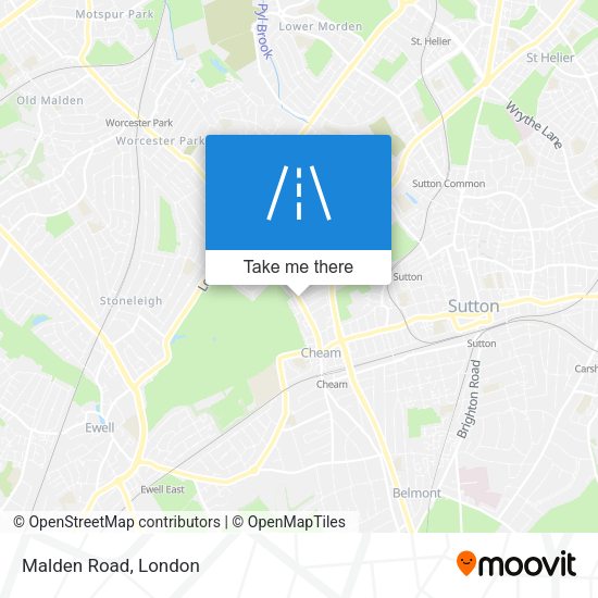 Malden Road map