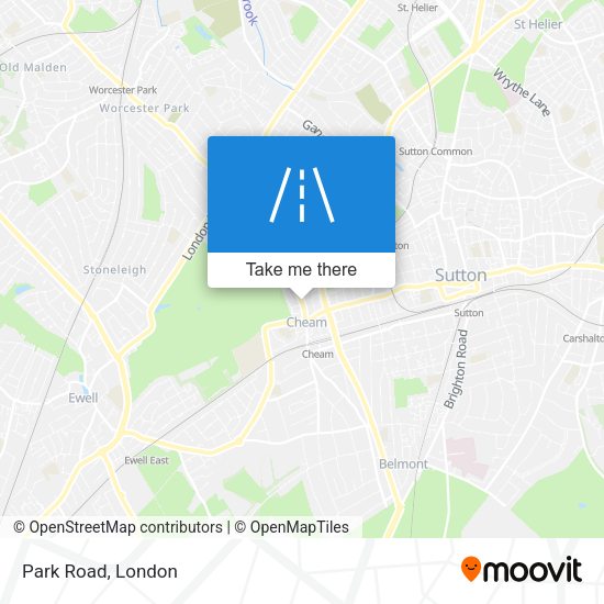 Park Road map