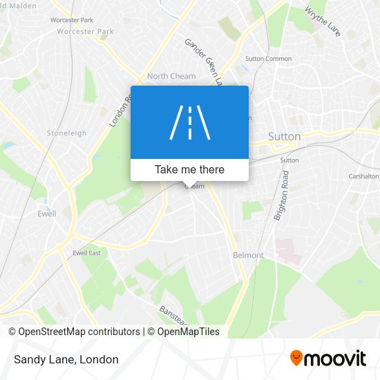 Sandy Lane map