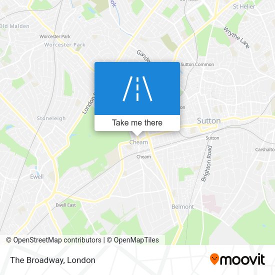 The Broadway map