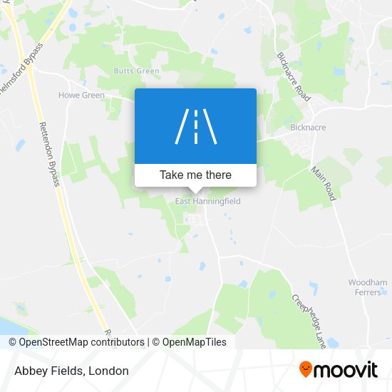 Abbey Fields map
