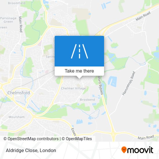 Aldridge Close map