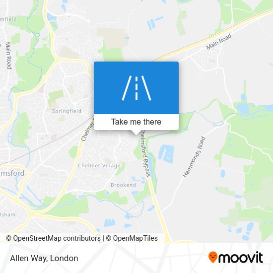 Allen Way map