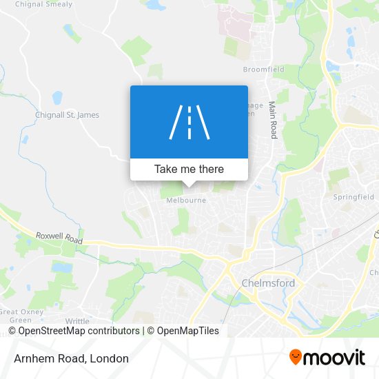 Arnhem Road map