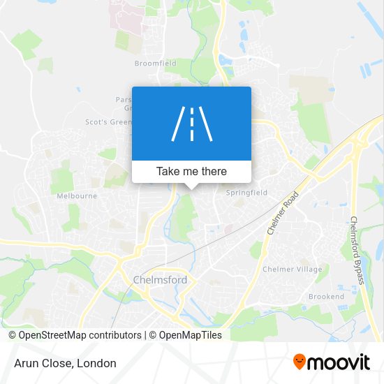 Arun Close map