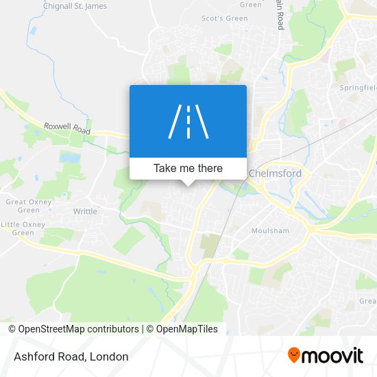 Ashford Road map