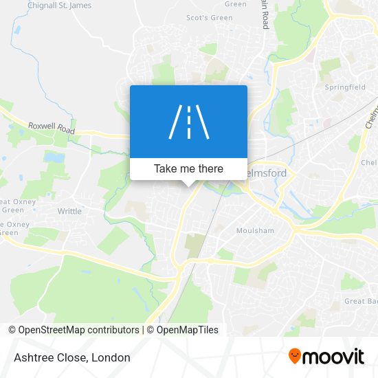 Ashtree Close map