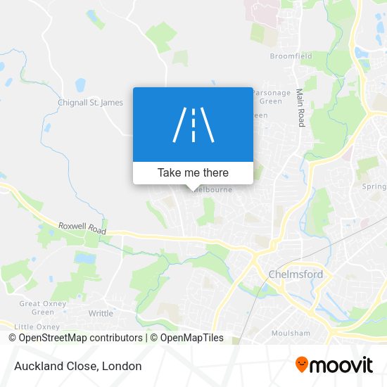Auckland Close map