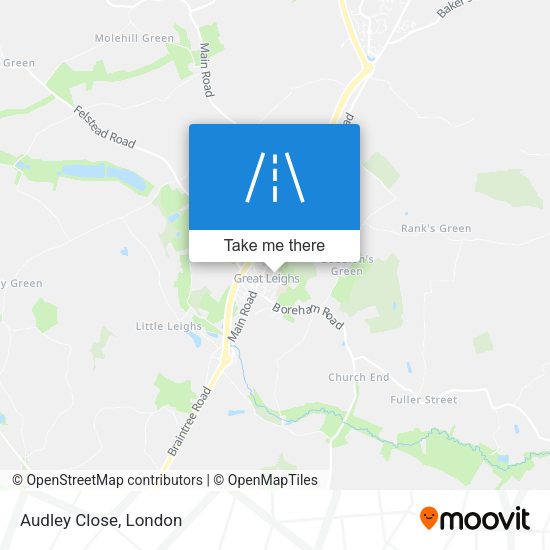 Audley Close map