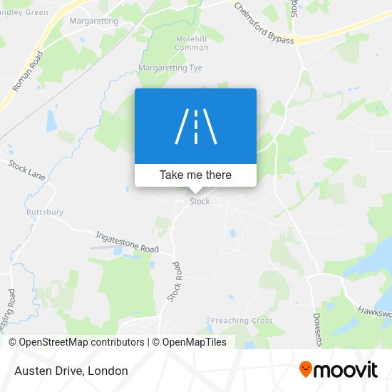 Austen Drive map
