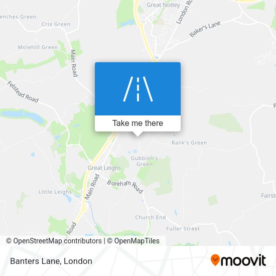 Banters Lane map