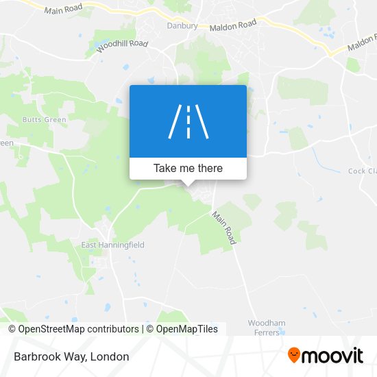 Barbrook Way map