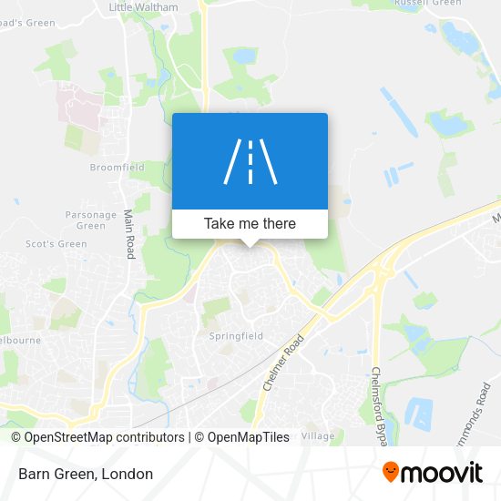 Barn Green map