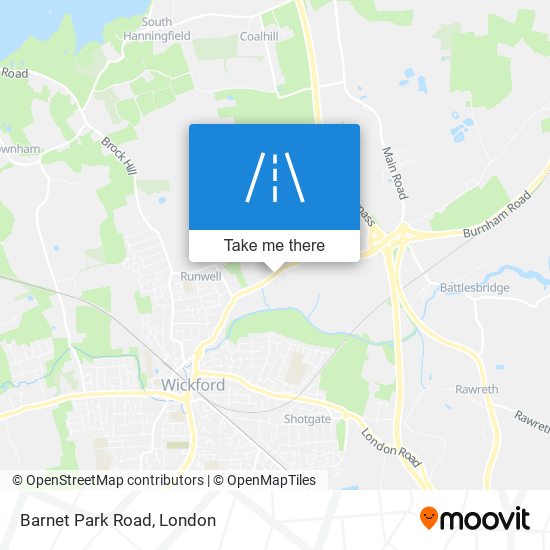 Barnet Park Road map