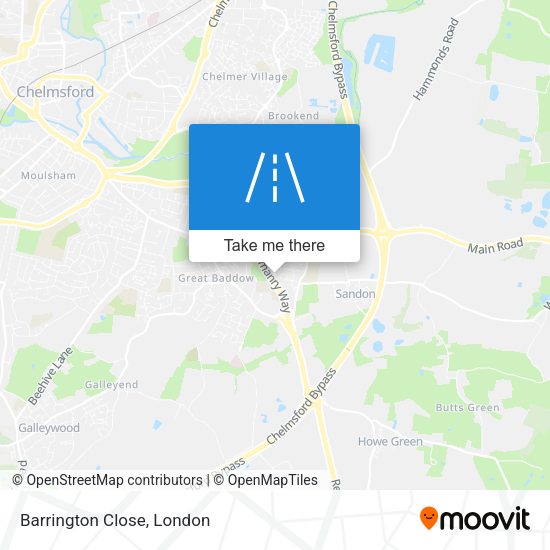 Barrington Close map